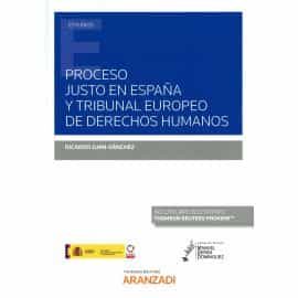 Portada del Libro Proceso Justo En España Y Tribunal Europeo De Derechos Humanos de Ricardo Juan Sanchez - 9788413466644