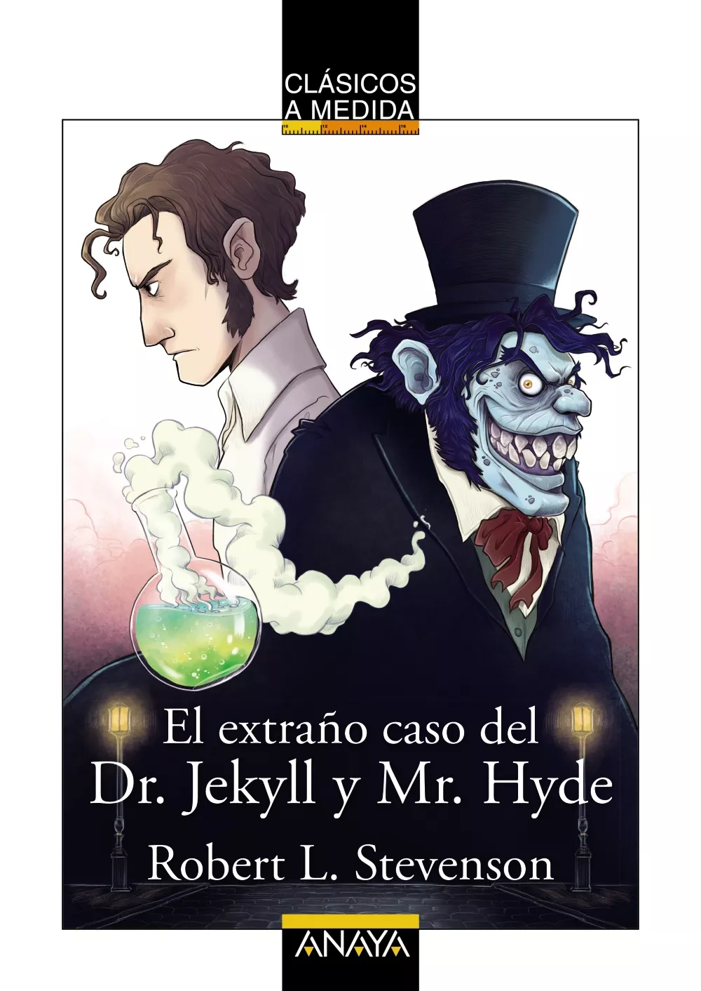 Portada del Libro El Extraño Caso Del Dr. Jekyll Y Mr. Hyde (Clasicos A Medida) de Robert Louis Stevenson - 9788469866399