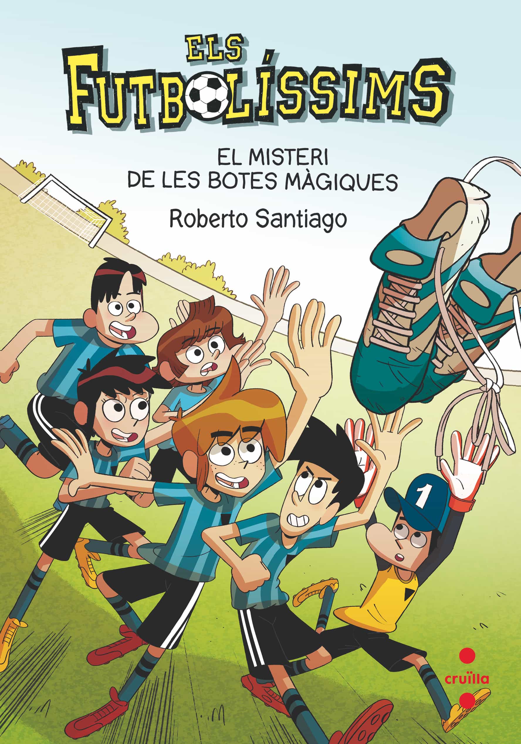 Portada del Libro Els Futbolíssims 17: El Misteri De Les Botes Màgiques de Roberto Santiago - 9788466147835