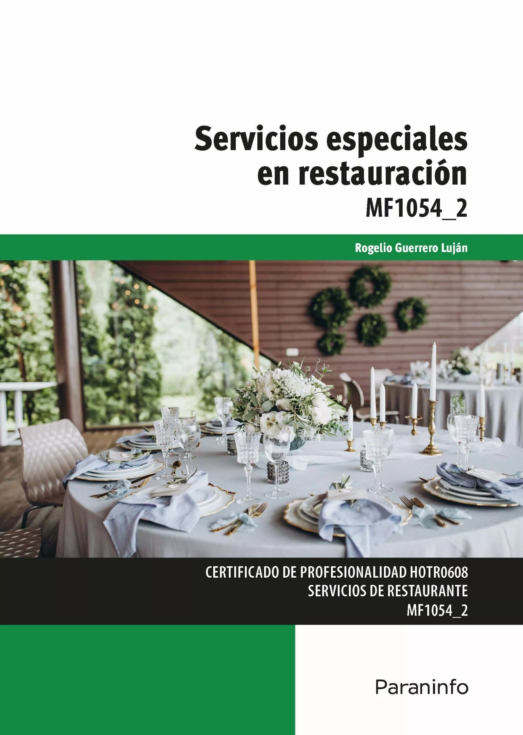 Portada del Libro (Mf1054_2) Servicios Especiales En Restauracion de Rogelio Guerrero Lujan - 9788428340496