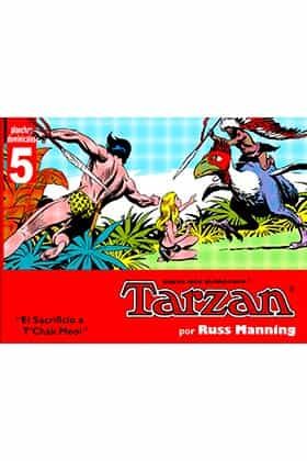 Portada del Libro Tarzan - Planchas Dominicales 5 de Russ Manning - 9789898355348
