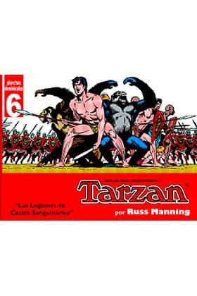 Portada del Libro Tarzan - Planchas Dominicales 6 de Russ Manning - 9789898355331