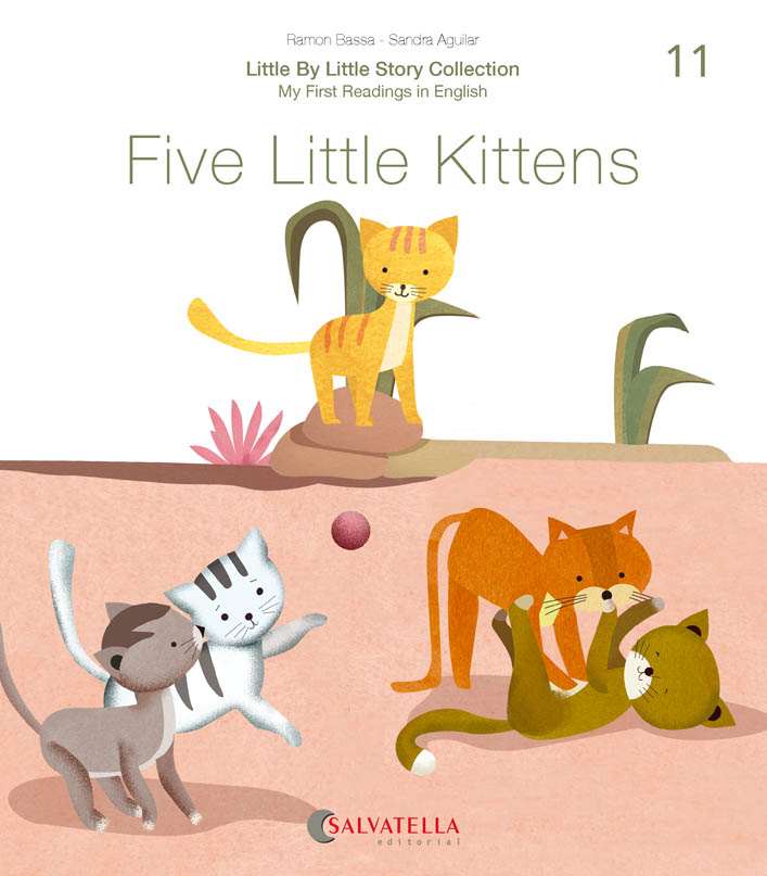 Portada del Libro Little By Little (Ratito Ratito) 11.-Five Little Cats de Sandra Aguilar - 9788417841706