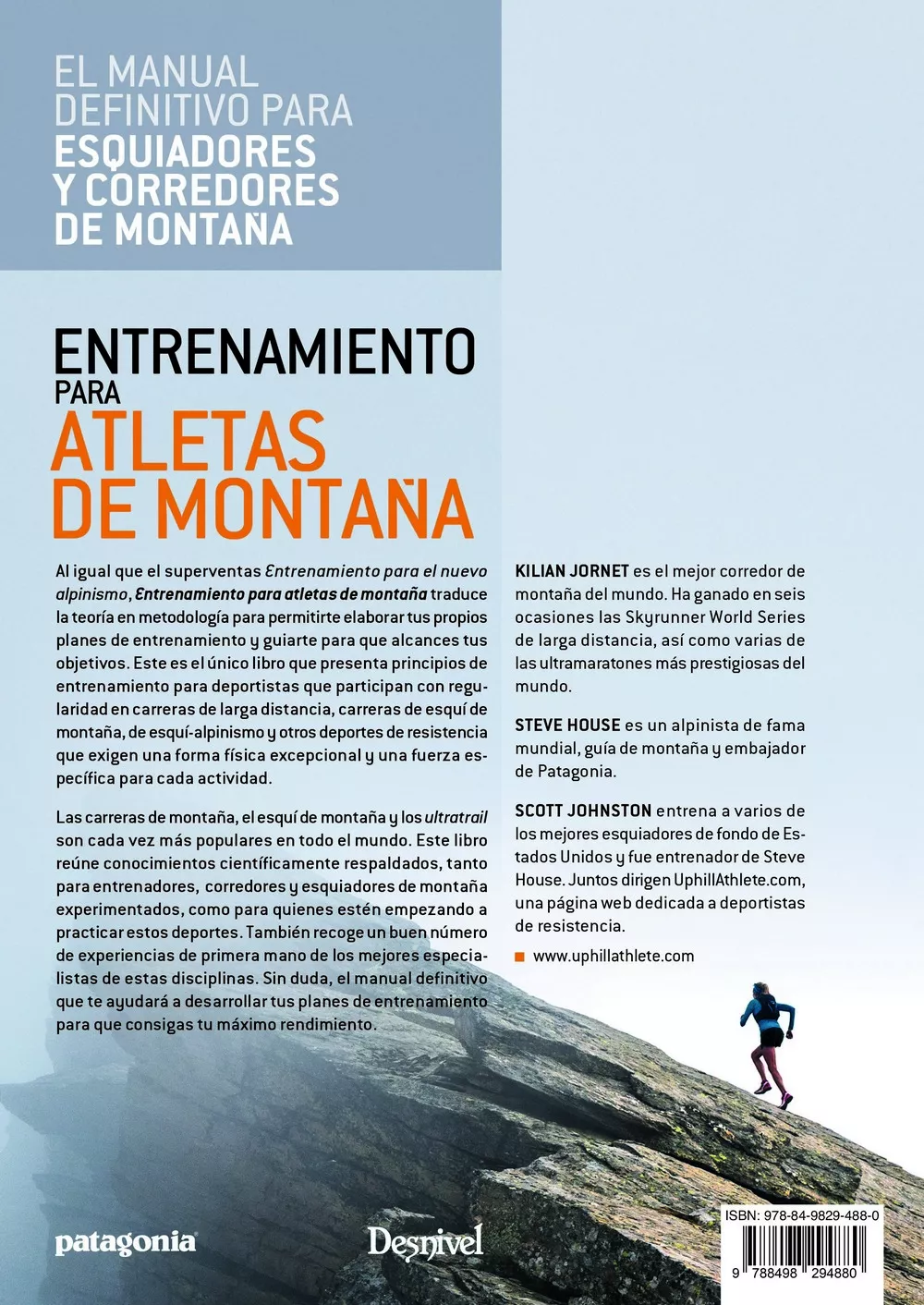 Portada del Libro Entrenamiento Para Atletas De Montaña de Scott Johnston - 9788498294880