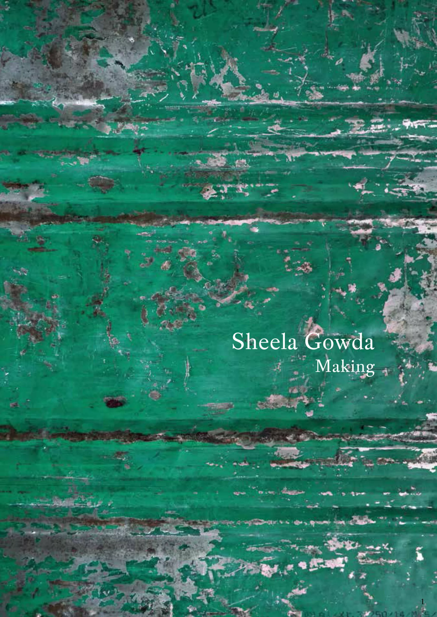 Portada Del Libro Making De Sheela Gowda - 9788417769338