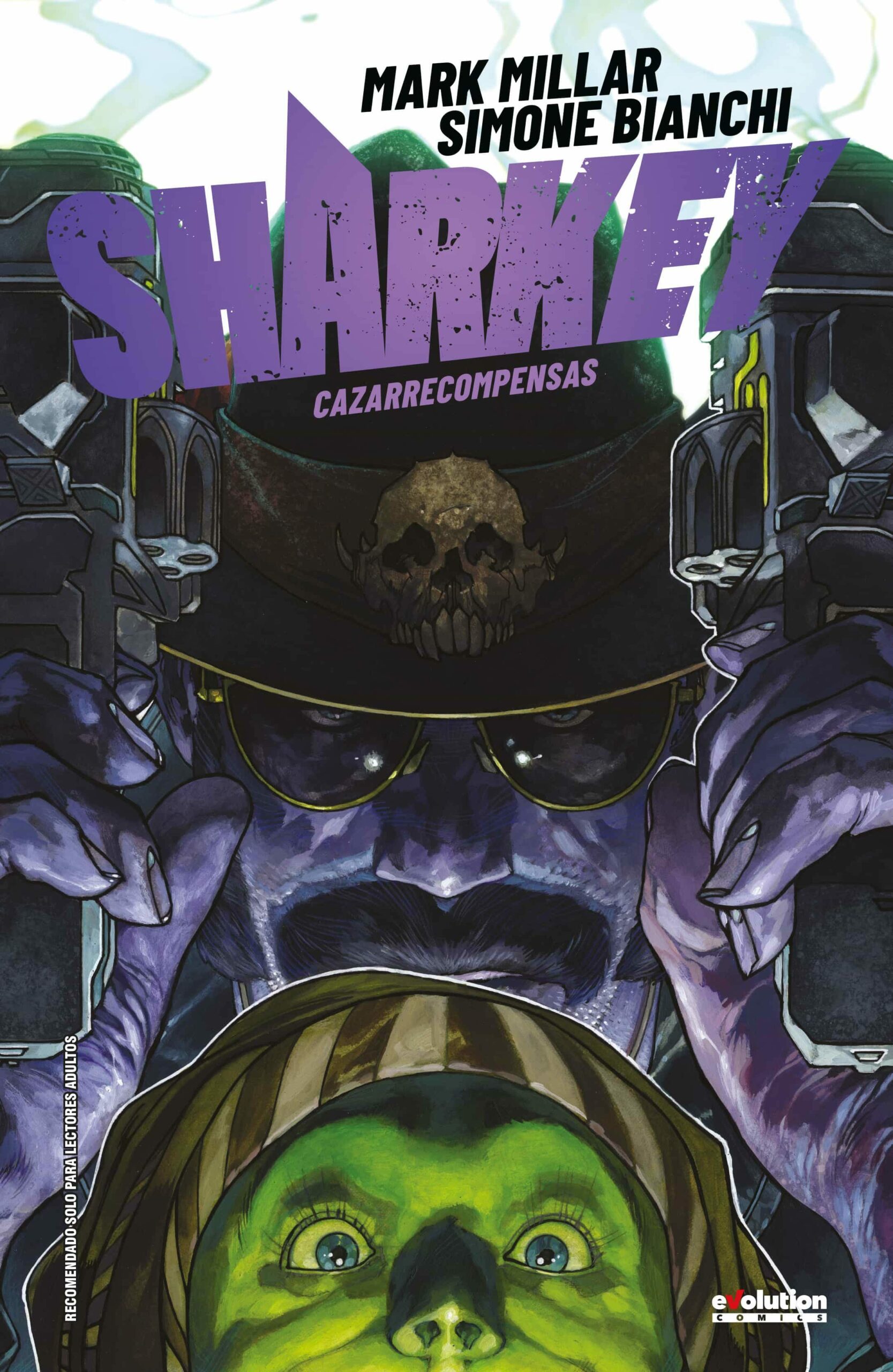 Portada del Libro Sharkey Cazarrecompensas de Simone Bianchi - 9788413344119