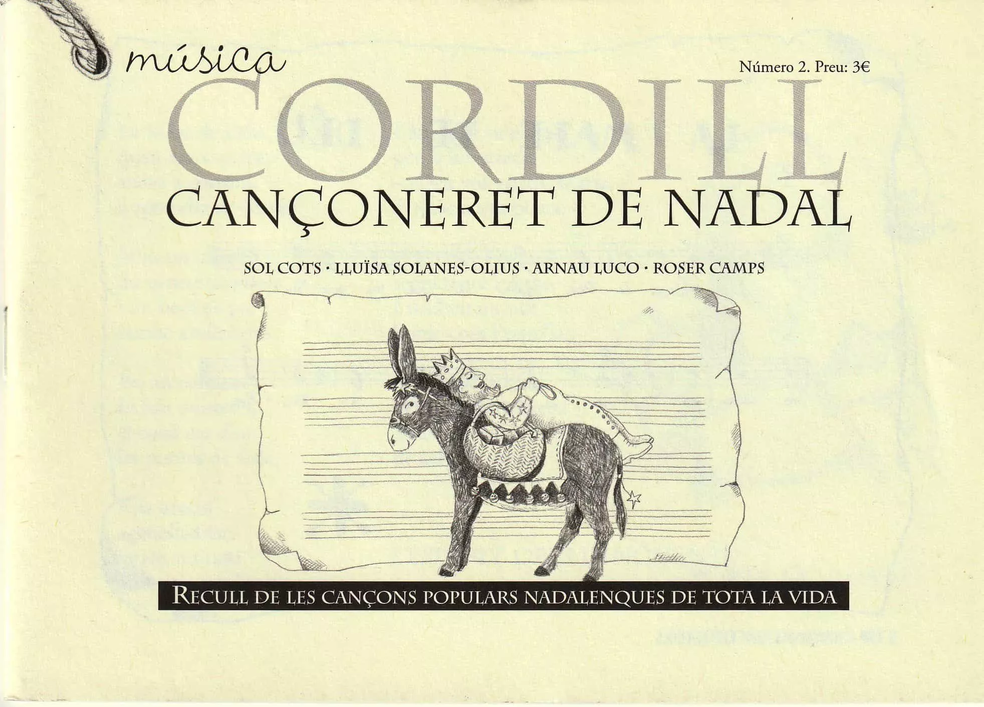 Portada del Libro Cançoneret De Nadal Nº 2(Biblioteca Del Cordill) de Sol Cots - 9788493347635