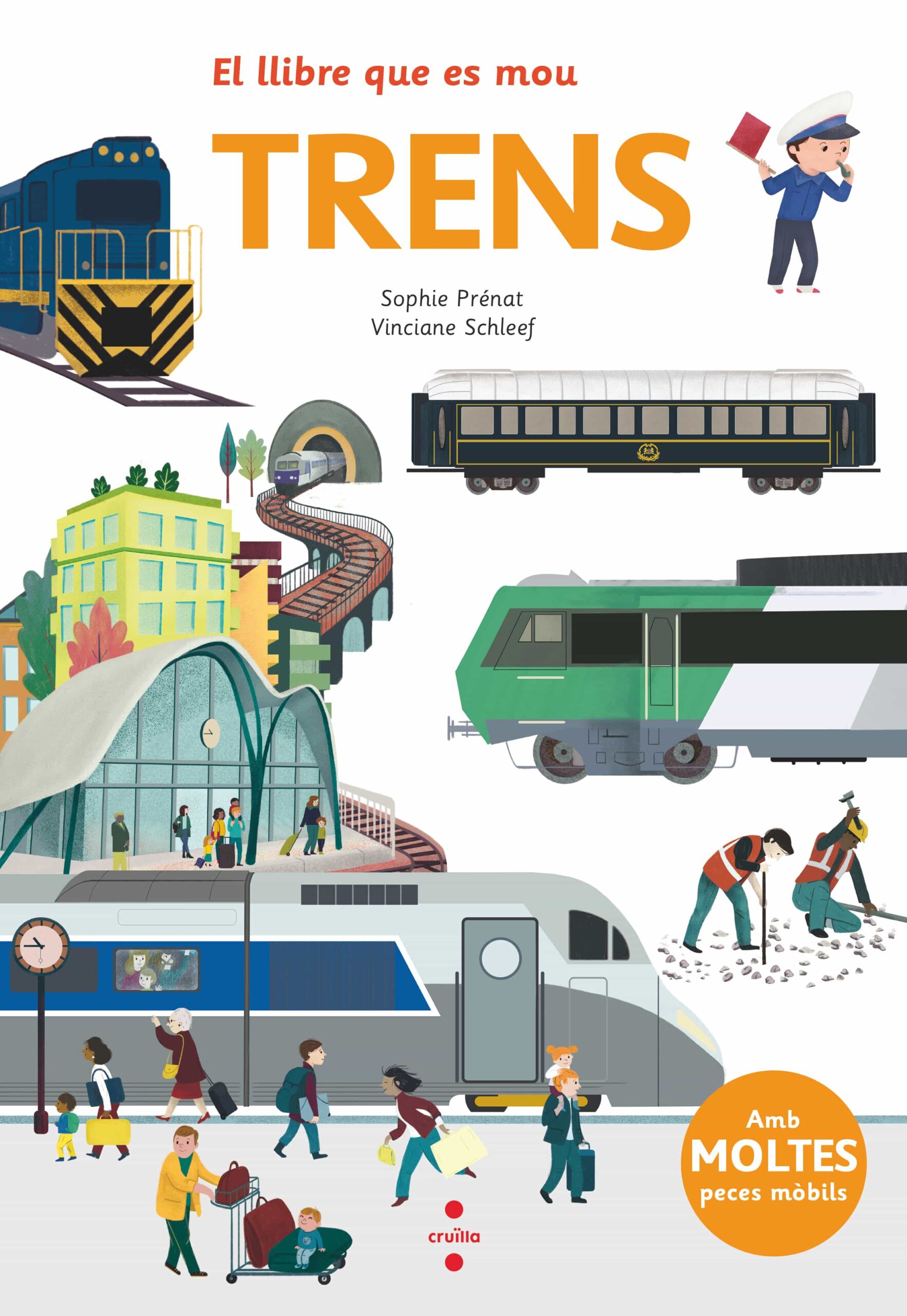 Portada del Libro El Llibre Que Es Mou: Trens de Sophie Prenat - 9788466147545