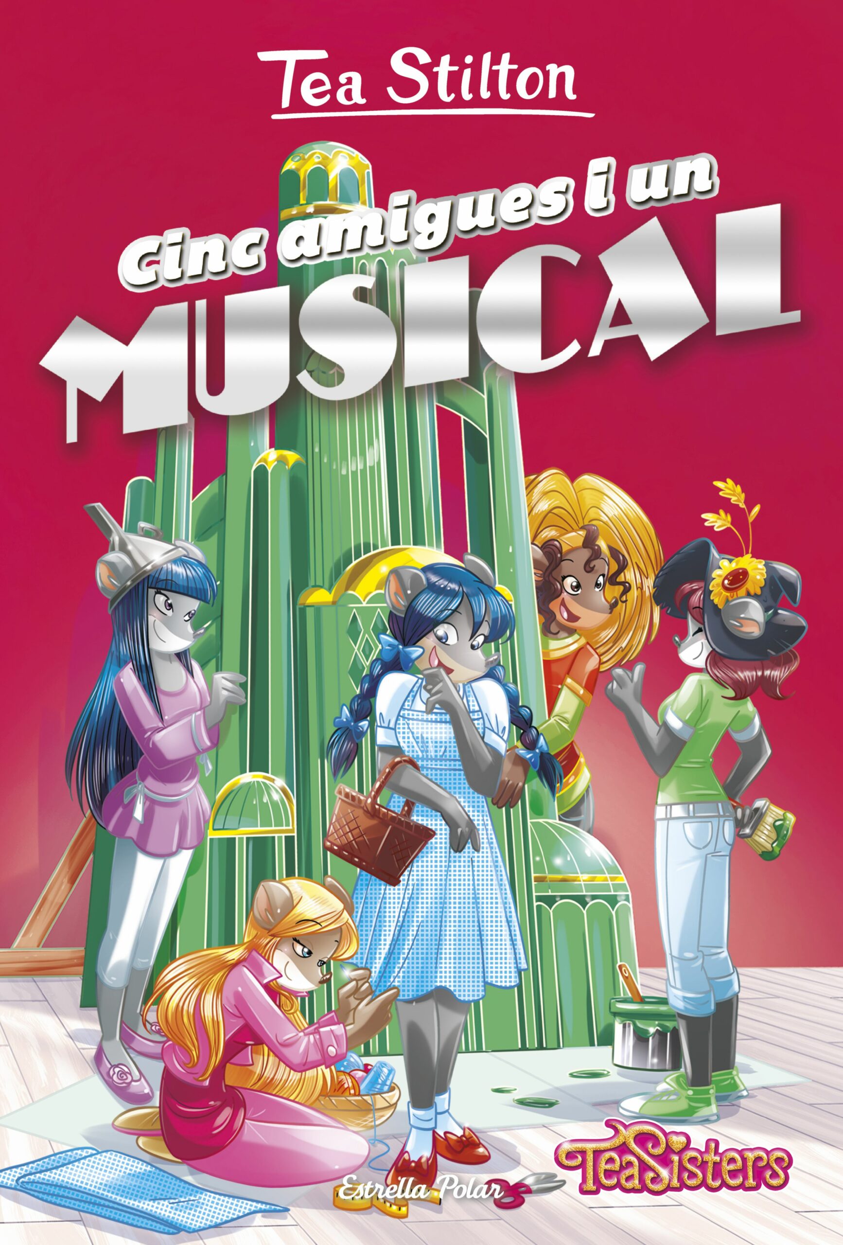 Portada del Libro Cinc Amigues I Un Musical de Tea Stilton - 9788418135132