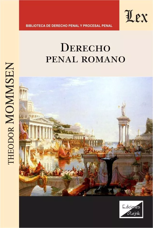 Portada del Libro Derecho Penal Romano de Theodor Mommsen - 9789563926958