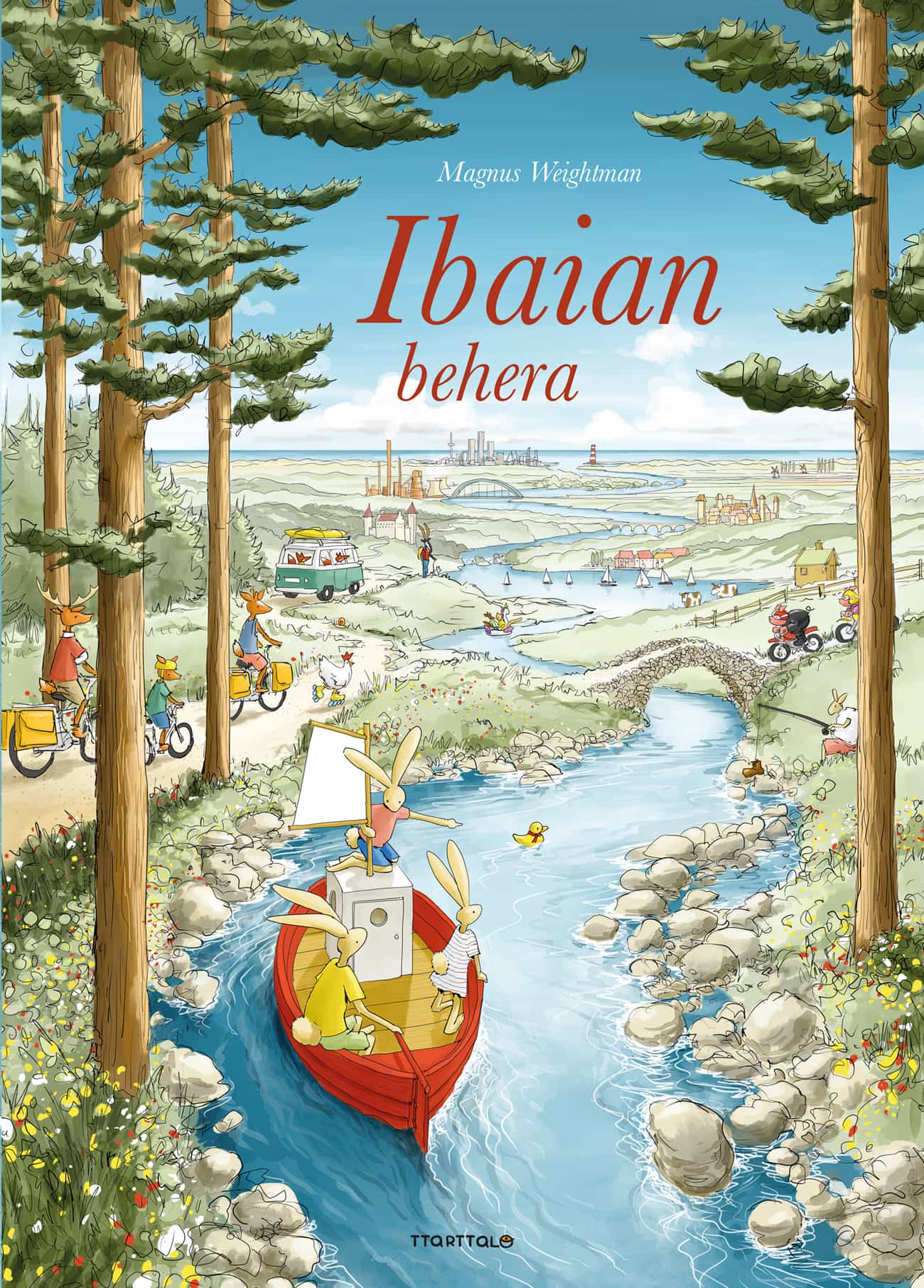 Portada del Libro Ibaian Behera de Uxue Alberdi Itzultzailea - 9788498438680
