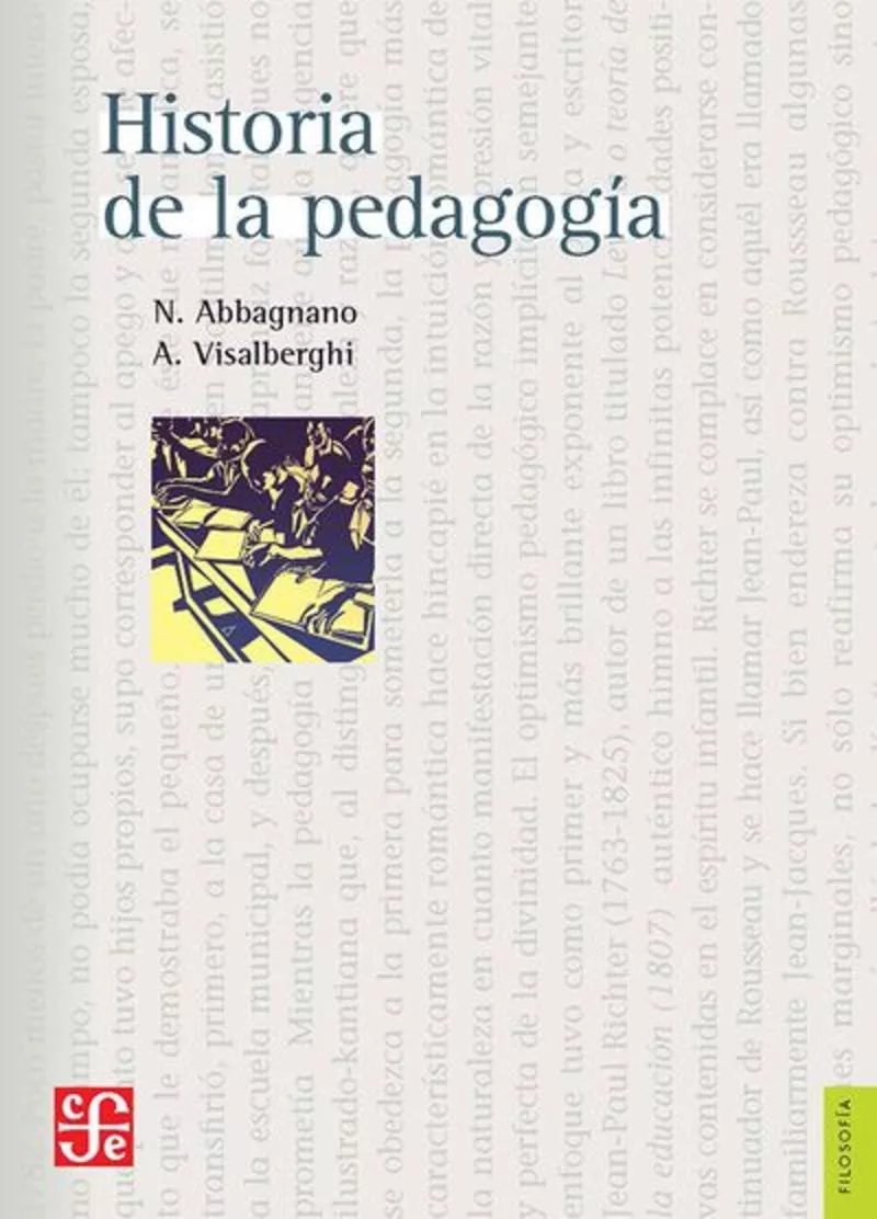 Portada del Libro Historia De La Pedagogia de Visalberghi Aldo - 9786071661180