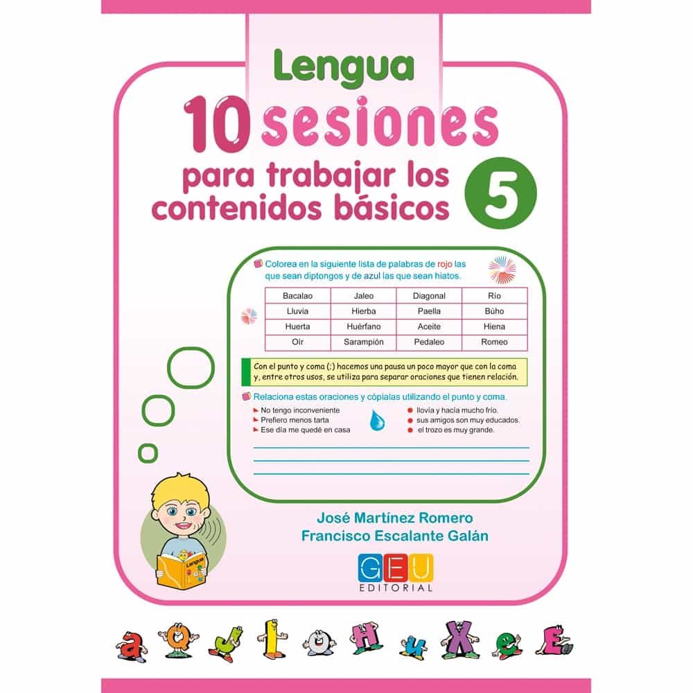 Portada del Libro 10 Sesiones Para Trabajar Los Contenidos Basicos 5. Lengua Y Mate Mati de Vv.Aa. - 9788417201975