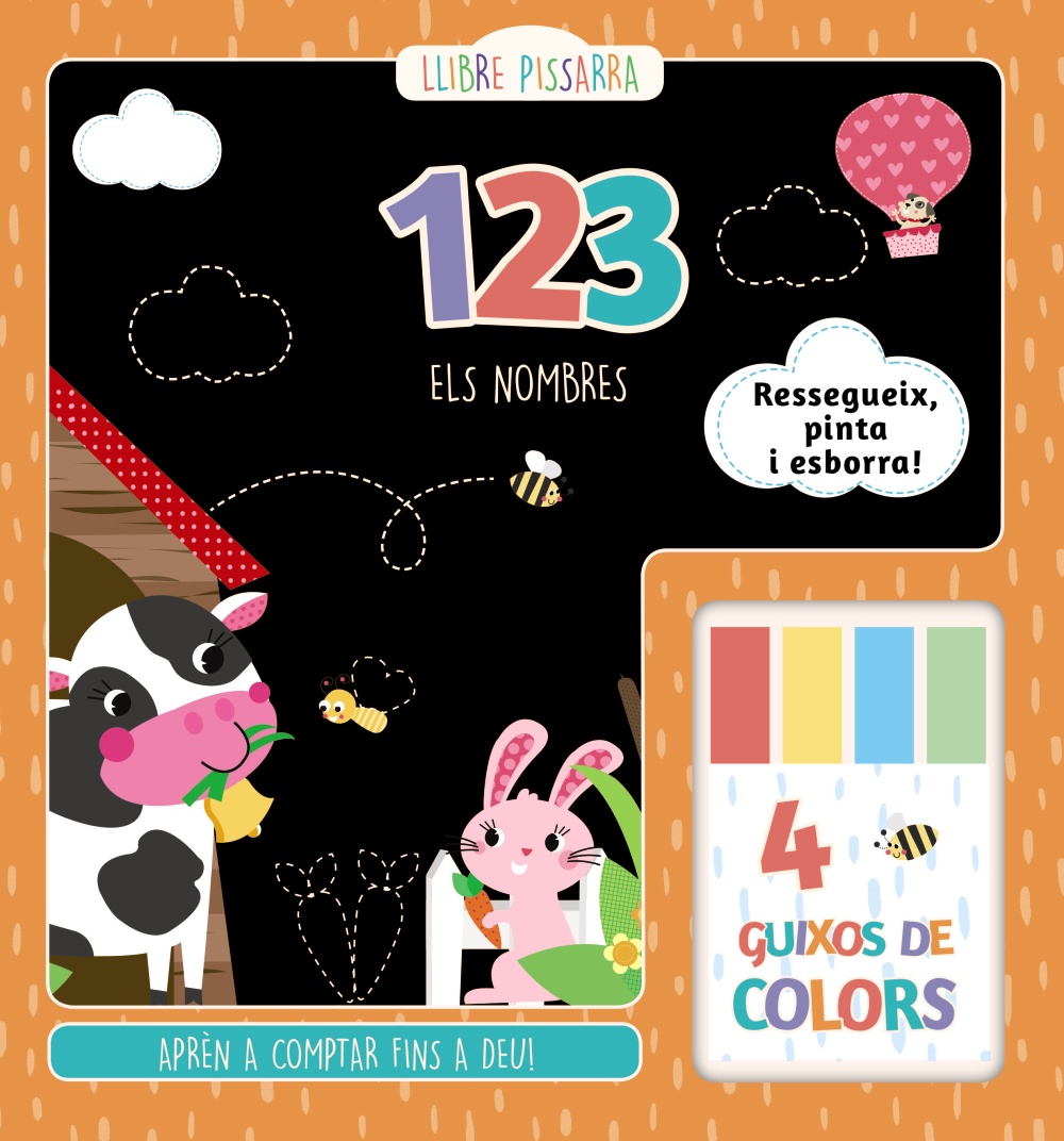 Portada del Libro 123: Llibre-Pissarra de Vv.Aa. - 9788499063119