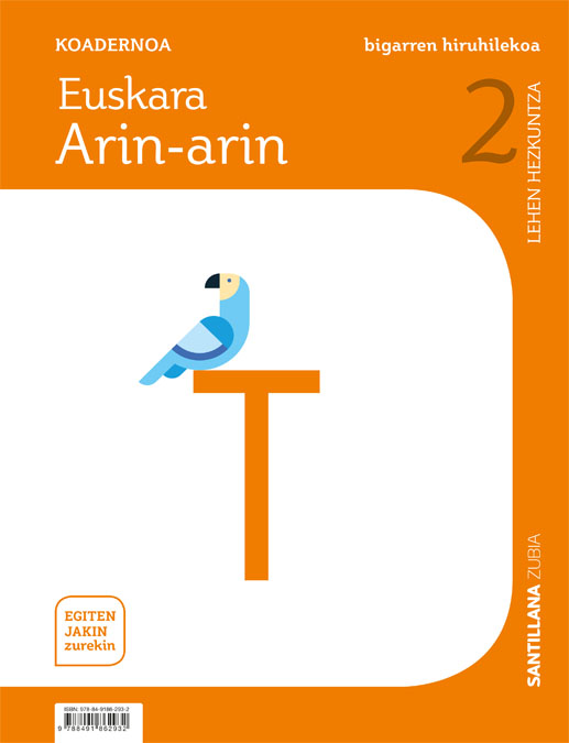 Portada del Libro 2-2Leh Koadernoa Hizkuntza 2º Primaria Saber Hacer Contigo de Vv.Aa. - 9788491862932