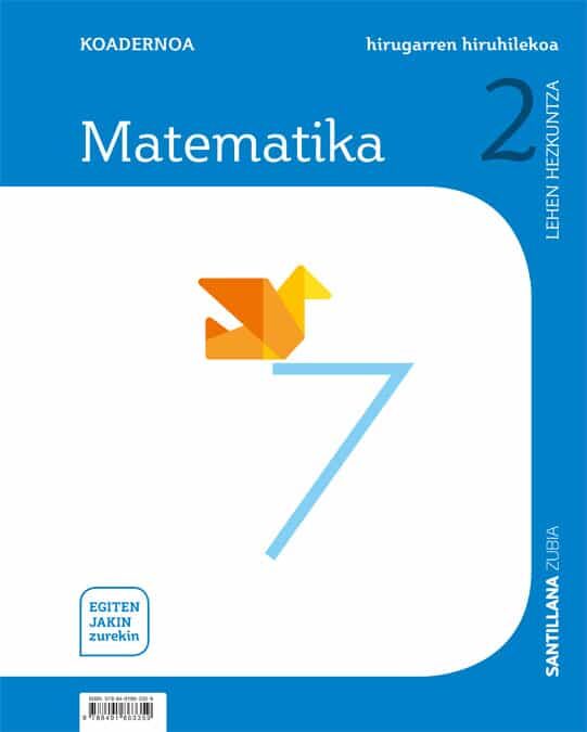 Portada del Libro 2-3Leh Koadernoa Matematika 2º Primaria Saber Hacer Contigo de Vv.Aa. - 9788491863359