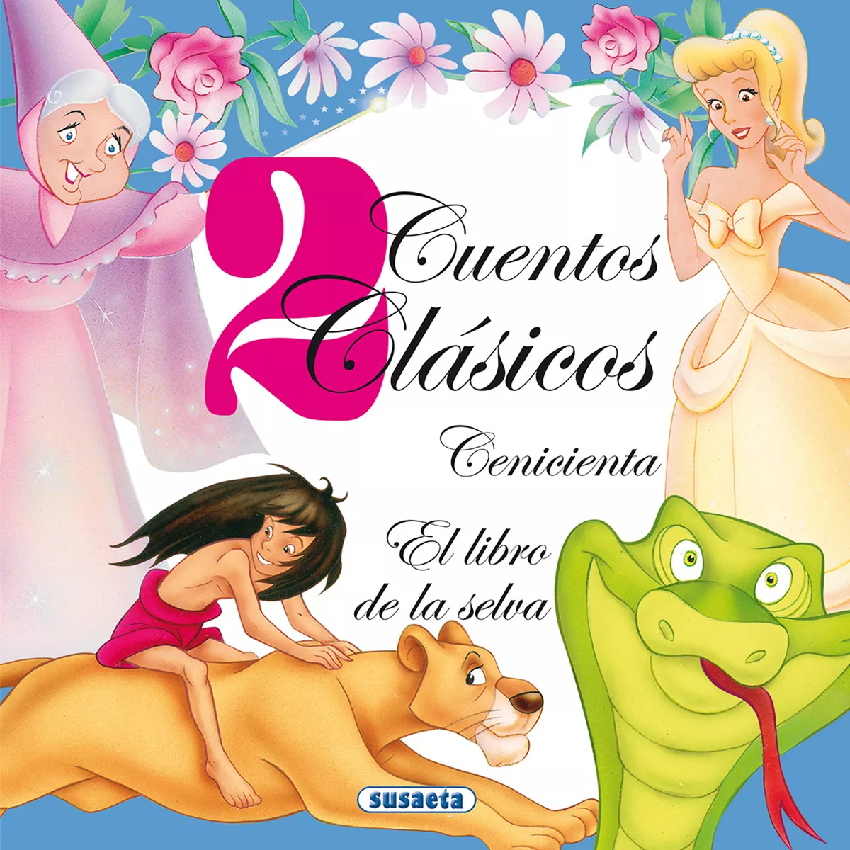 Portada del Libro 2 Cuentos Clasicos (Tomo 3) : Cenicienta / El Libro De La Selva de Vv.Aa. - 9788430555604
