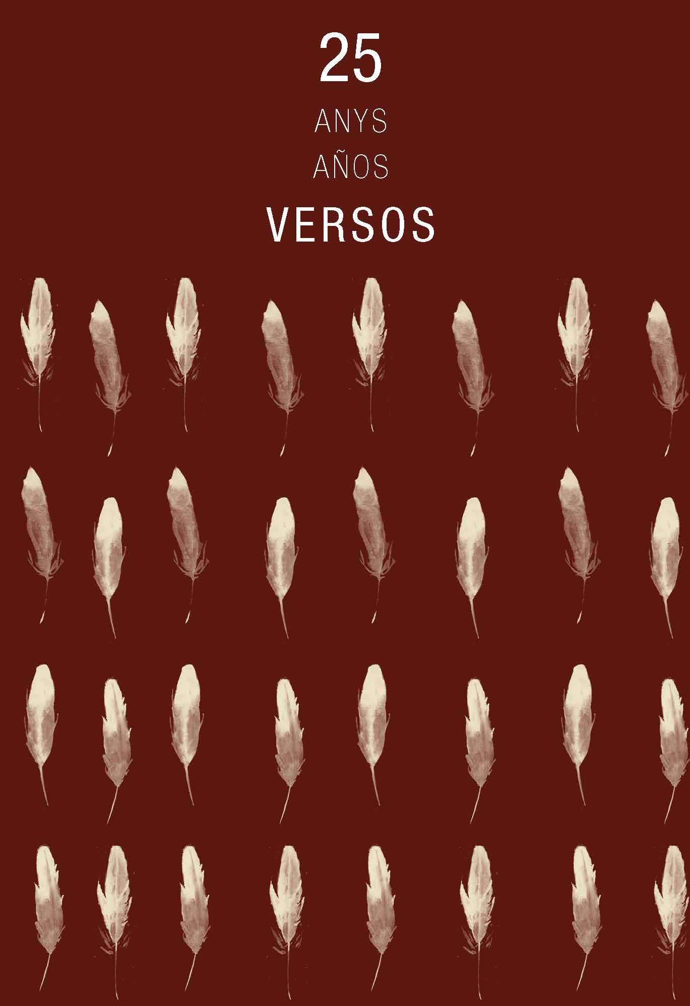 Portada del Libro 25 Anys /Años Versos de Vv.Aa. - 9788491442172