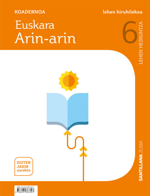 Portada del Libro 6-1Leh Koaderna Lengua 6º Primaria Saber Hacer Contigo de Vv.Aa. - 9788491863397