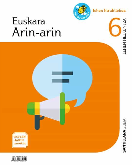 Portada del Libro 6Leh Hizkuntza 6º Primaria (Lengua) Saber Hacer Contigo de Vv.Aa. - 9788491862840