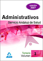 Portada del Libro Administrativos Del Servicio Andaluz De Salud. Sas. Temario (Vol. Iii) de Vv.Aa. - 9788466581127