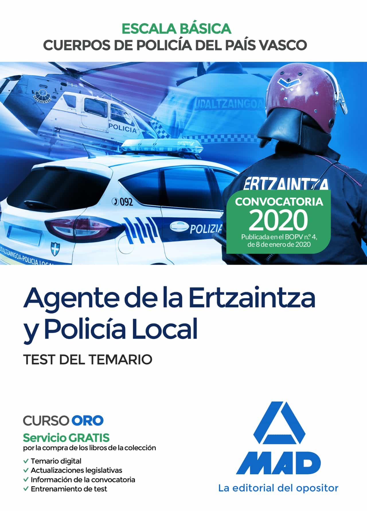 Portada del Libro Agente De La Escala Básica De Los Cuerpos De Policía Del País Vasco (E de Vv.Aa. - 9788414234587