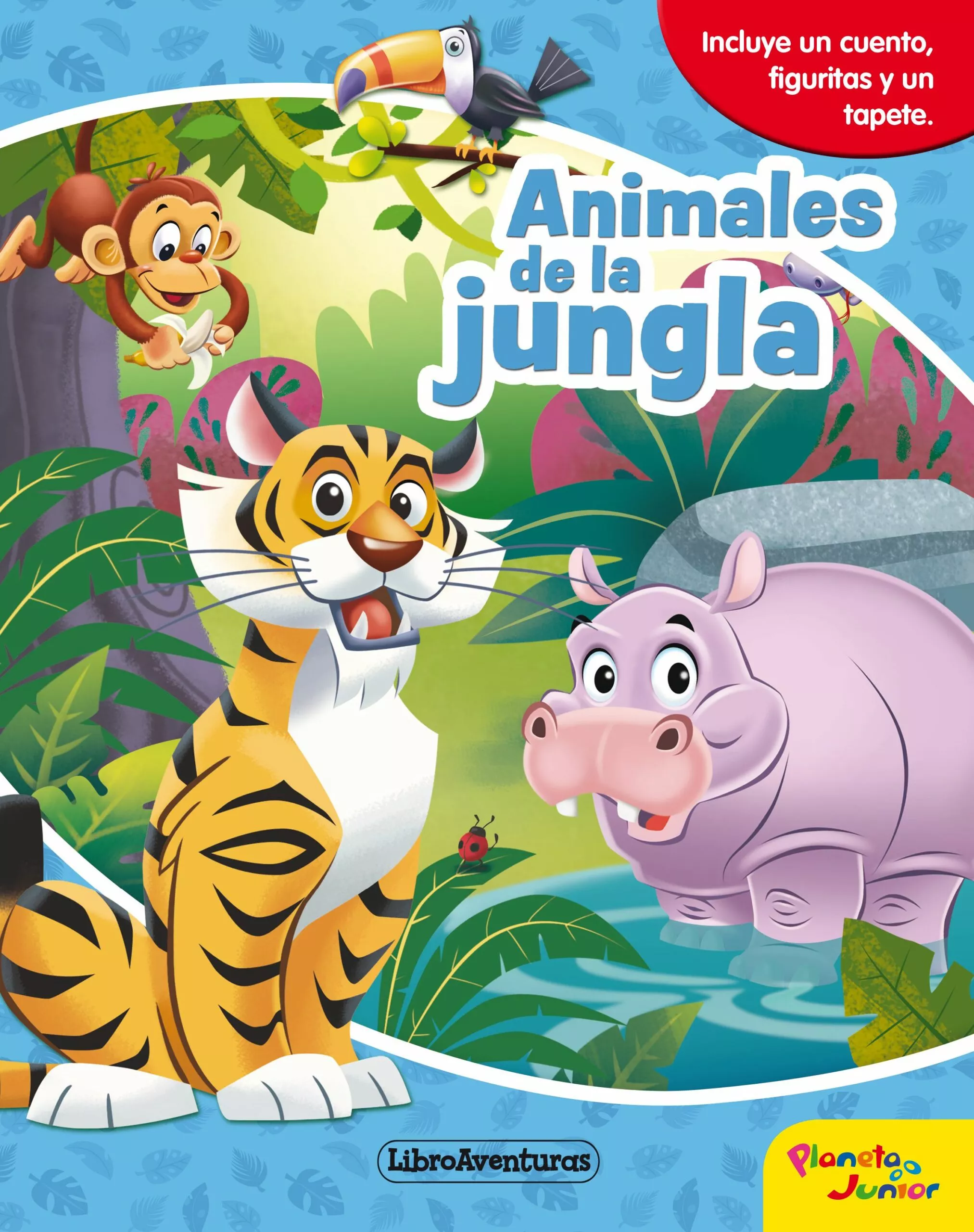 Portada del Libro Animales De La Jungla. Libroaventuras de Vv.Aa. - 9788408218258