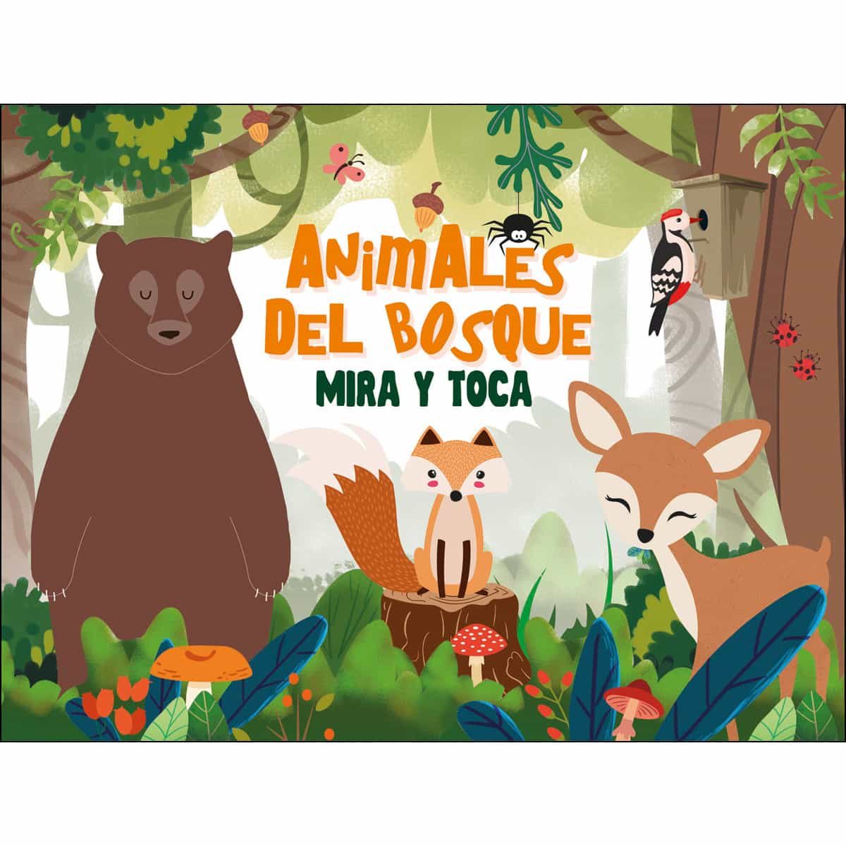 Portada del Libro Animales Del Bosque: Mira Y Toca de Vv.Aa. - 9789463544337
