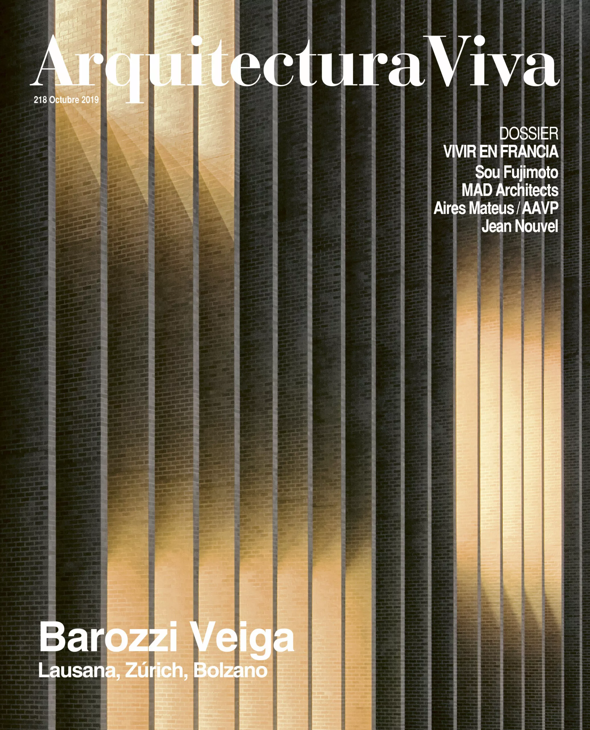 Portada del Libro Arquitectura Viva Nº 218: Barozzi Veiga de Vv.Aa. - 2910022894724