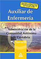 Portada del Libro Aux.Enfermeria Admon.Comunidad De Cantabria.Temario de Vv.Aa. - 9788466579834