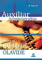 Portada del Libro Auxiliar Administrativo De La Universidad Pablo De Olavide. Test de Vv.Aa. - 9788466573801