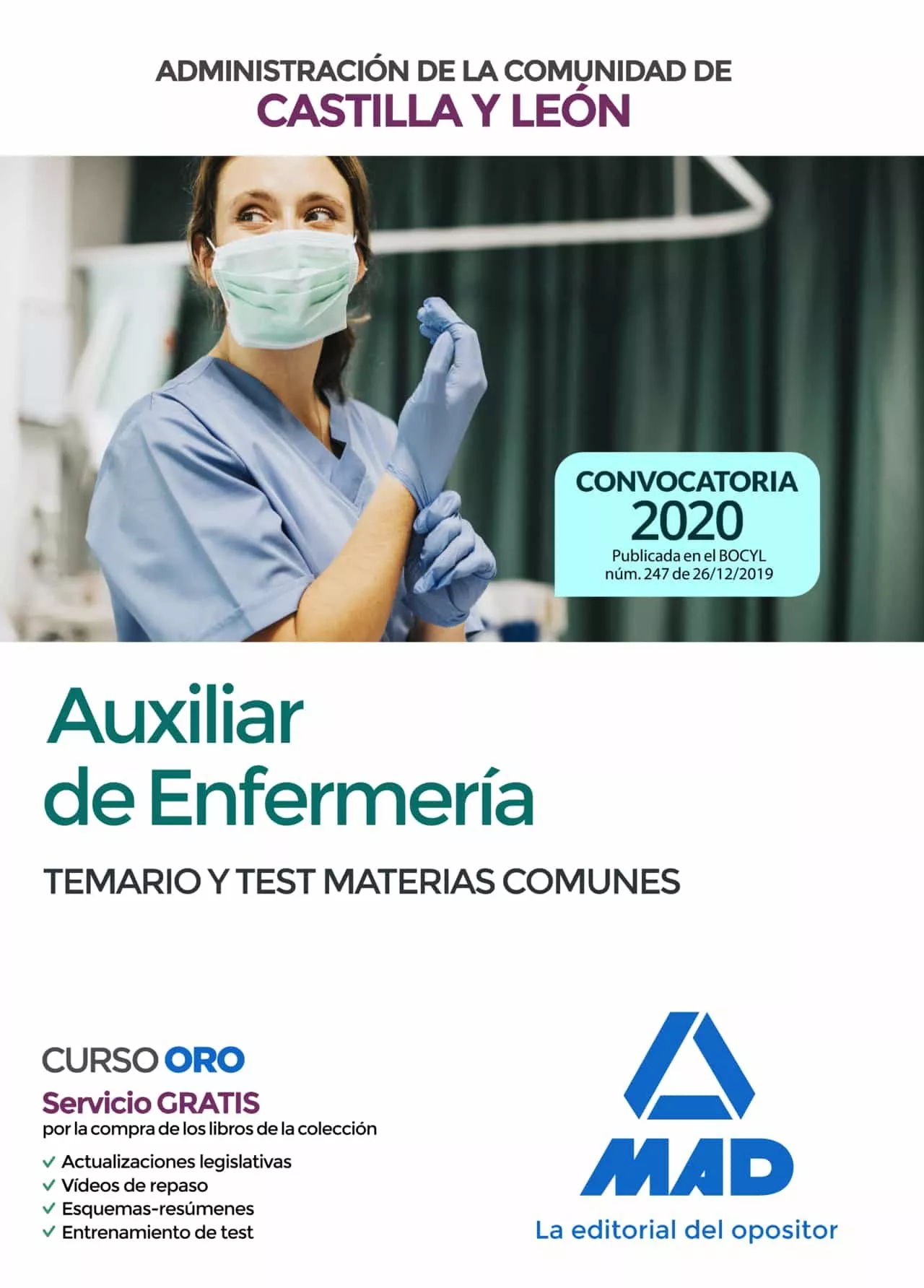 Portada del Libro Auxiliar De Enfermeria De La Administracion De La Comunidad De Castill de Vv.Aa. - 9788414234105