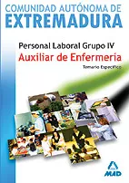 Portada del Libro Auxiliar De Enfermeria. Personal Laboral De Extremadura. Temario Espec de Vv.Aa. - 9788466560481