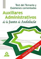 Portada del Libro Auxiliares Administrativos De La Junta De Andalucia: Test Del Tem Ario de Vv.Aa. - 9788466558549