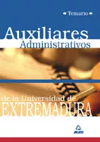 Portada del Libro Auxiliares Administrativos De La Universidad De Extremadura: Tema Rio de Vv.Aa. - 9788466538954