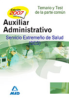 Portada del Libro Auxiliares Administrativos Del Servicio Extremeño De La Salud (Se S) T de Vv.Aa. - 9788466577434
