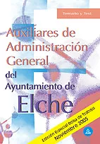 Portada del Libro Auxiliares De Administracion General Del Ayuntamiento De Elche: T Emar de Vv.Aa. - 9788466548786
