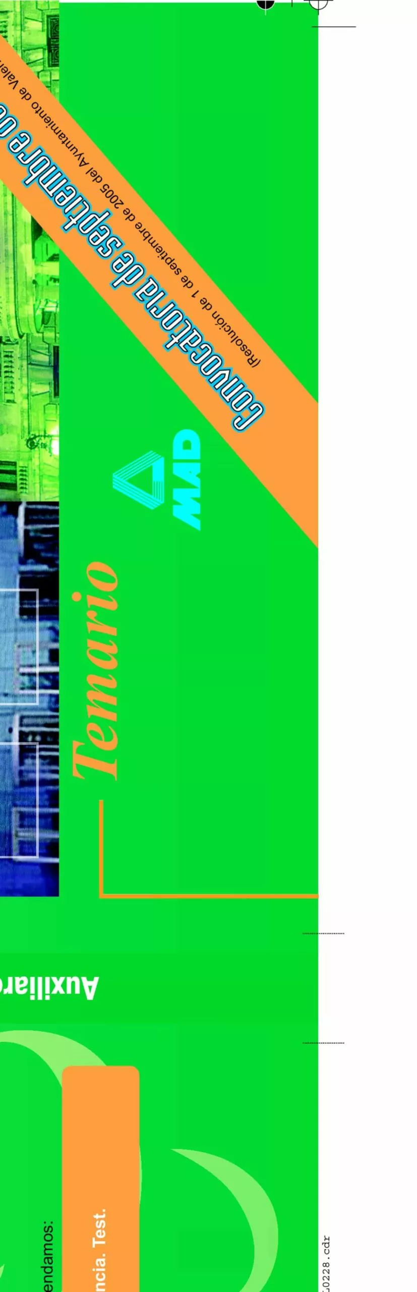 Portada del Libro Auxiliares De Servicios Del Ayuntamiento De Valencia: Temario de Vv.Aa. - 9788466545617