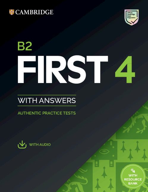 Portada del Libro B2 First 4 Student S Book With Answers With Audio With Resource Bank de Vv.Aa. - 9781108780148