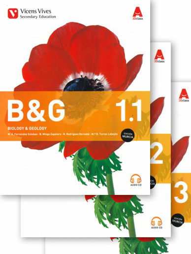 Portada del Libro Biology & Geology 1º Eso Trimestral Murcia + 3 Cd S + Annex B (3D Clas de Vv.Aa. - 9788468273419