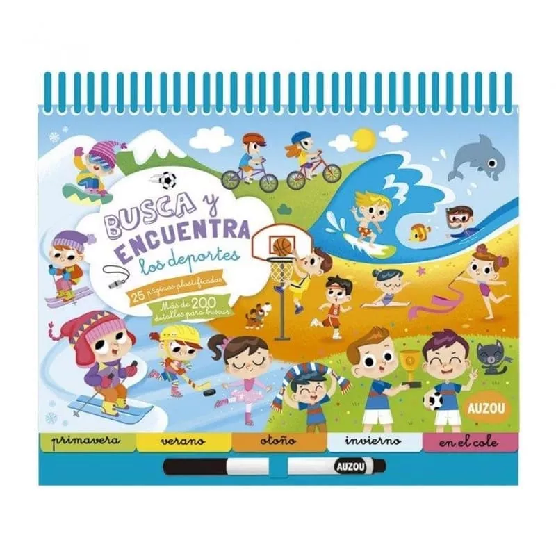 Portada del Libro Busca Y Encuentra En Los Deportes de Vv.Aa. - 9782733876220