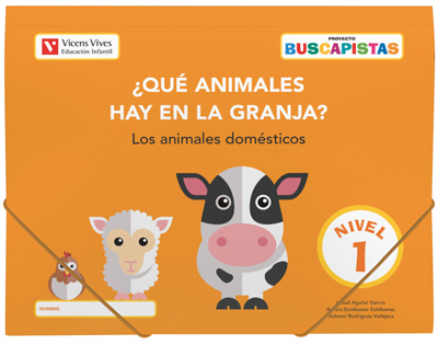 Portada del Libro Buscapistas. Nivel 1. ¿Qué Animales Hay En La Granja? Infantil 3 Años de Vv.Aa. - 9788468242477