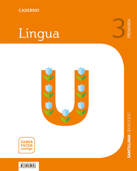 Portada del Libro Caderno Lingua 3º Primaria (Galicia) Saber Facer Contigo de Vv.Aa. - 9788491852308