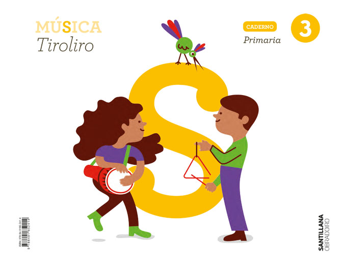 Portada del Libro Caderno Musica 3º Primaria Tiroliro (Galicia) Serie Tiroliro de Vv.Aa. - 9788491852414