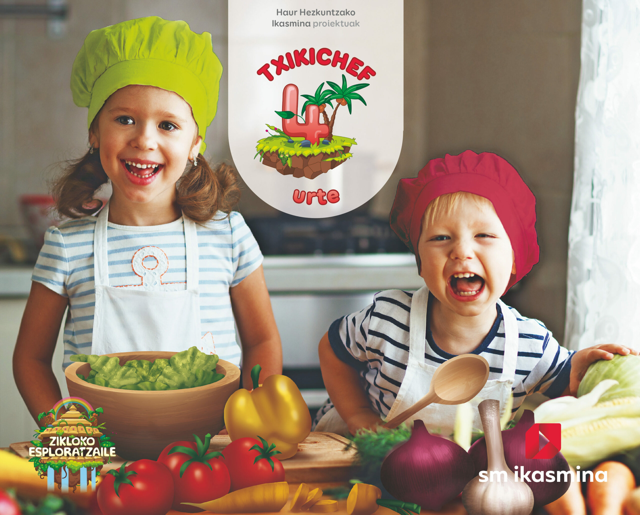 Portada del Libro Chiquichef Infantil 4 Años Proyecto Explora Ed 2020 Euskera de Vv.Aa. - 9788498557763