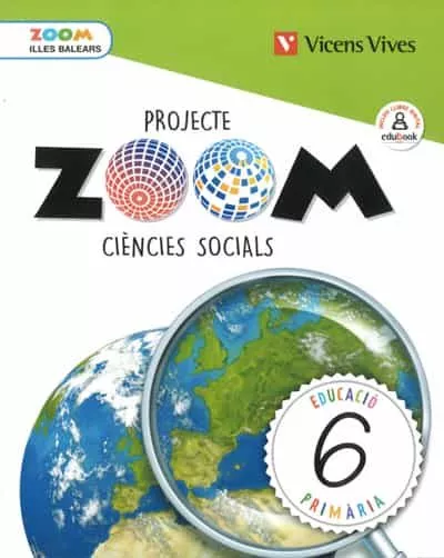Portada del Libro Ciencies Socials 6º Primaria (Zoom) Illes Balears de Vv.Aa. - 9788468262796