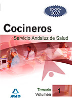 Portada del Libro Cocineros Del Servicio Andaluz De Salud. Sas. Temario (Vol. I) de Vv.Aa. - 9788466547871