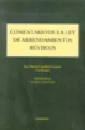 Portada del Libro Comentario De La Ley De Arrendamientos Rusticos (2ª Ed. ) de Vv.Aa. - 9788497728270