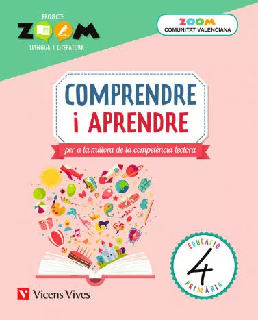 Portada del Libro Comprendre I Aprendre 4 Valencia (Zoom) de Vv.Aa. - 9788468270289