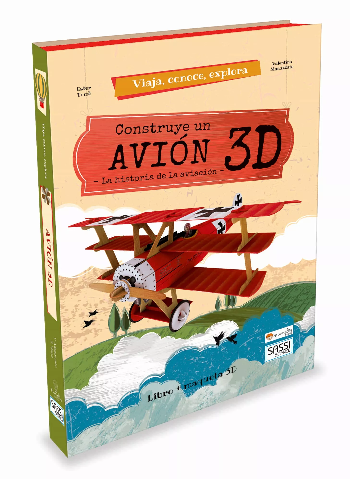 Portada del Libro Construye El Avion 3D:Viaja Conoce Explora de Vv.Aa. - 9788417299590